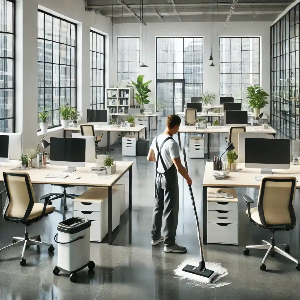 Clean and modern office space